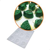 Forma para Chocolate com Silicone Mini Trufa Folha Cod. 9640 BWB Forma para Chocolate com Silicone Mini Trufa Folha Cod. 9640 BWB