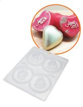 Forma para Chocolate com Silicone Trufa Coração Amo Você 26g Cod. 800 BWB Forma para Chocolate com Silicone Trufa Coração Amo Você 26g Cod. 800 BWB