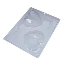 Forma Para Chocolate Coração BWB Com 3 Partes Acetato E Silicone Grande