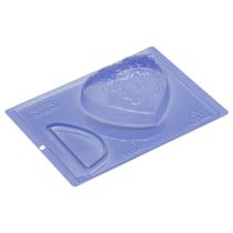 Forma Para Chocolate Coração Flores 2 Recheios Confeitaria