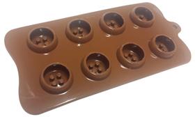 Forma para Chocolate em Silicone Botão