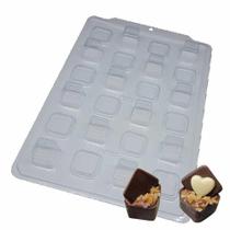Forma para Chocolate Mini Caixa Quadrada Ref. 3532 - SP 856 - Bwb Embalagens