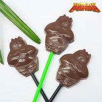 Forma para Chocolate Pirulito Mestre Po Kung Fu Panda 13g Cod. 11015 BWB Acetato Licenciada Universal