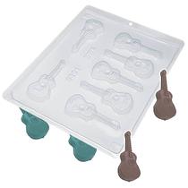Forma para Chocolate Violão 12g Molde Acetato Simples Cod. 9301 BWB Forma para Chocolate Violão 12g Molde Acetato Simples Cod. 9301 BWB