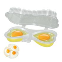 Forma Para Cozinhar Ovos E Omelete Egg Fácil Microondas Prático 2 Em 1 Injetemp