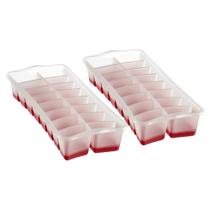 Forma Para Cubo Gelo Rígida Flexível Fundo Silicone - 2 Unid