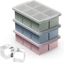 Forma para Cubos de Gelo VLM, 3 Unidades, Silicone Grande com Tampa Forma para Cubos de Gelo VLM, 3 Unidades, Silicone Grande com Tampa