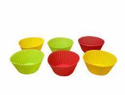 Forma para Cupcake em Silicone 6 Unidades