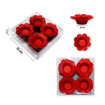 Forma para Doces Margarida com 40 - Vermelho Cereja - Plac