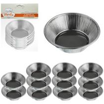 Forma para empada de alumínio com 12 peças nº4 para empadas cupcake mini bolo forminha molde