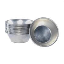 Forma para Empadão Goiano Tortinha Alumínio Fundido 220ML 10CM Prata 24 Unidades Forma para Empadão Goiano Tortinha Alumínio Fundido 220ML 10CM Prata 24 Unidades