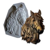 Forma Para Enfeite De Cabeça De Cavalo POL- D0801 35x24cm - Decorativas