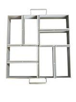 Forma para Fabricar Bloquete Paver 8 Blocos 20x6 Passeio Calçada Lajotinha Forma para Fabricar Bloquete Paver 8 Blocos 20x6 Passeio Calçada Lajotinha