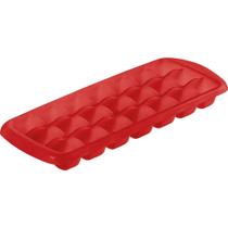 Forma para Gelo Bebidas Vermelha em Plástico Resistente