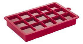 Forma Para Gelo De Silicone Euro Home Silicone Vermelha