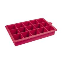 Forma para Gelo de Silicone Euro Vermelho