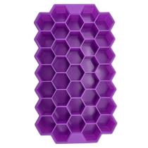 Forma Para Gelo Formato Colmeia Silicone Roxo - Quanhe Forma Para Gelo Formato Colmeia Silicone Roxo - Quanhe