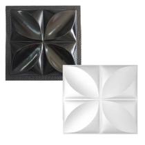Forma para Gesso 3d Pétala 28x28cm 2mm - Preta