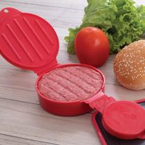 Forma Para Hamburguer Recheado De Plastico - Vermelho