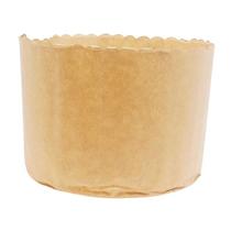 Forma para panetone 500gr cor kraft com 10 unidades