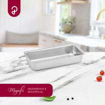 Forma para pão em aluminio polido 20x8x5cm panelux classic