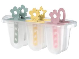 Forma Para Picolé de Plástico Com Palitos Coloridos Para 6 Sorvetes SR328/555 Sanremo