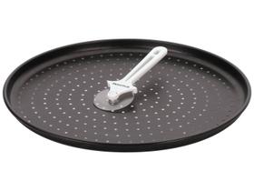 Forma para Pizza Antiaderente com Cortador Forma para Pizza Antiaderente com Cortador