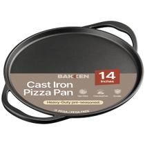 Forma para pizza BAKKENMASTER 36 cm em ferro fundido pré-temperado