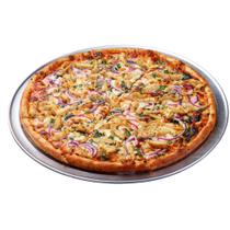 Forma para Pizza N35 Assadeira Redonda Alumínio Grosso Resistente Multiuso Diâmetro 35cm para Assar e Servir - Luz do Lar