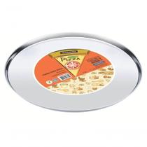 Forma Para Pizza Tramontina Service Em Aço Inox 30cm Forma Para Pizza Tramontina Service Em Aço Inox 30cm