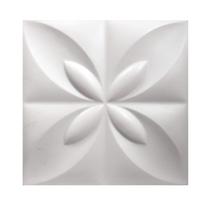 Forma para placas de gesso e cimento 3d Flor do Oriente 34x34 - Silico Home