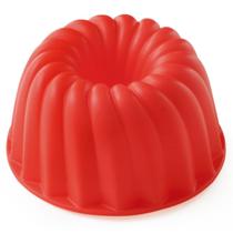 Forma para Pudim 10,5 cm em Silicone Mimo Style Vermelho