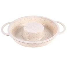 Forma para Pudim Mimo SN23298 Silicone Branco com Alça Forma para Pudim Mimo SN23298 Silicone Branco com Alça