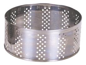 Forma para queijo frescal inox vazada sem tampa 500 g zatti Forma para queijo frescal inox vazada sem tampa 500 g zatti