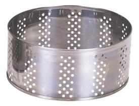 Forma Para Queijo Frescal Inox Vazada Sem Tampa 500G Zatti Forma Para Queijo Frescal Inox Vazada Sem Tampa 500G Zatti