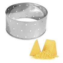 FORMA PARA QUEIJO REDONDA INOX 20x9,6cm MALTA