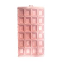 Forma Para Ravioli e Mini Pastel Branco e Rosa Faz 24 Recheado Forma Para Ravioli e Mini Pastel Branco e Rosa Faz 24 Recheado