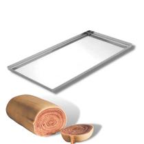 Forma Para Rocambole Bolo De Rolo Biscoitos Pao 15x30x1 Cm