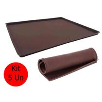 Forma Para Rocambole Kit Com 5 Unidades Cozinha Antiaderente