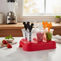 Forma Para Sorvete Picolé Para 6 Picolés Gelo Cozinha Mickey