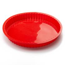 Forma Para Torta 26cm em Silicone Antiaderente Rasa Forma Para Torta 26cm em Silicone Antiaderente Rasa
