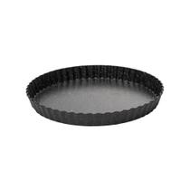 Forma para Torta Fundo Removível Antiaderente de Aço Carbono Granilite Preta 24cm x 3cm - Lyor
