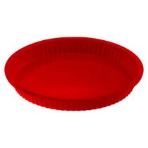 Forma Para Torta Redonda Carisma 26Cm Silicone - Vermelha Forma Para Torta Redonda Carisma 26Cm Silicone - Vermelha