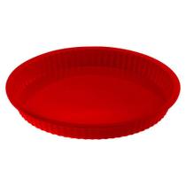 Forma Para Torta Redonda Carisma 26Cm Silicone - Vermelha Forma Para Torta Redonda Carisma 26Cm Silicone - Vermelha