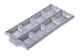 Forma para tortei ravioli em alumínio de 8 cavidades tortelone - AND