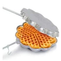 Forma Para Waffle De Alumínio Para Fogão Forma Flor Madeira