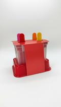 Forma Picolé Recheado 4 Pçs 100ml Suco + 20ml Recheio Forma Picolé Recheado 4 Pçs 100ml Suco + 20ml Recheio