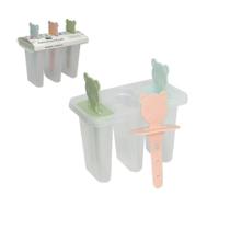 forma picolé sorvete criança bichinhos 3 cavidades