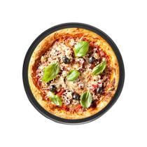 Forma Pizza Assadeira Redonda Antiaderente 30x 1,5cm Aço Carbono Resistente Cozinha