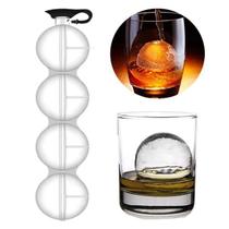 Forma Plástica 4 Gelos Bola Esferas Grande Bebida Bar Whisky